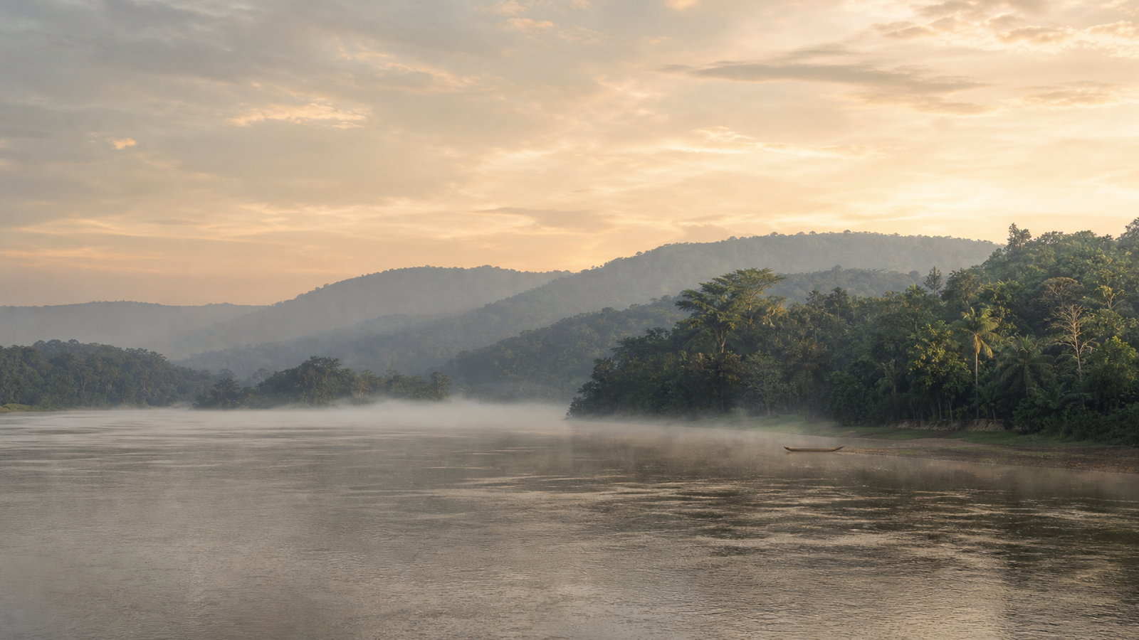 Paysage fluvial évoquant les territoires et la transmission
